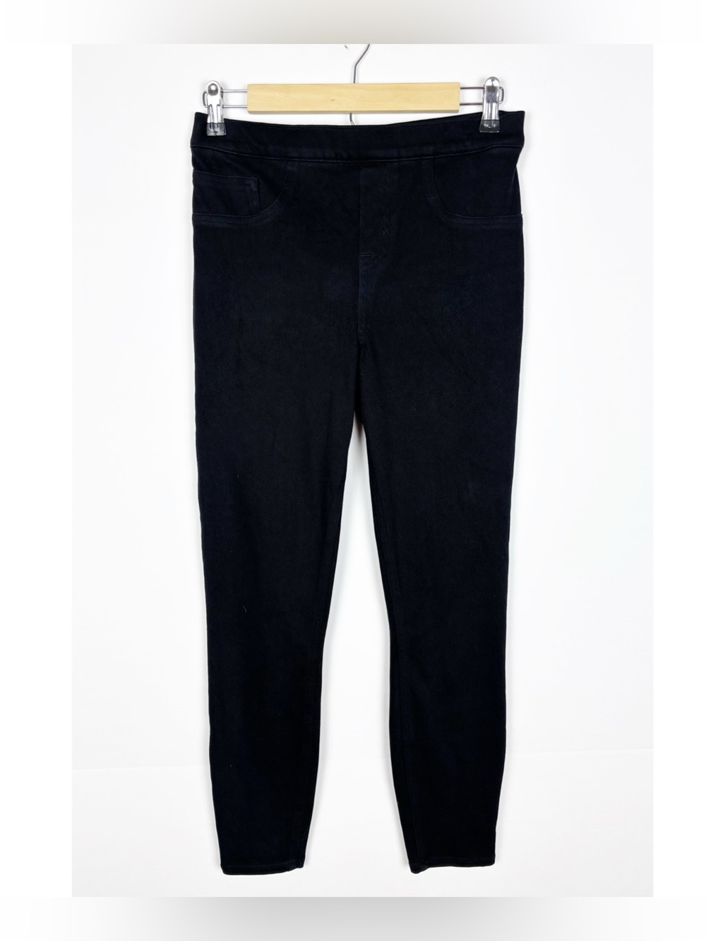 Spanx Jean-ish Ankle Leggings Black Size Medium Stretch